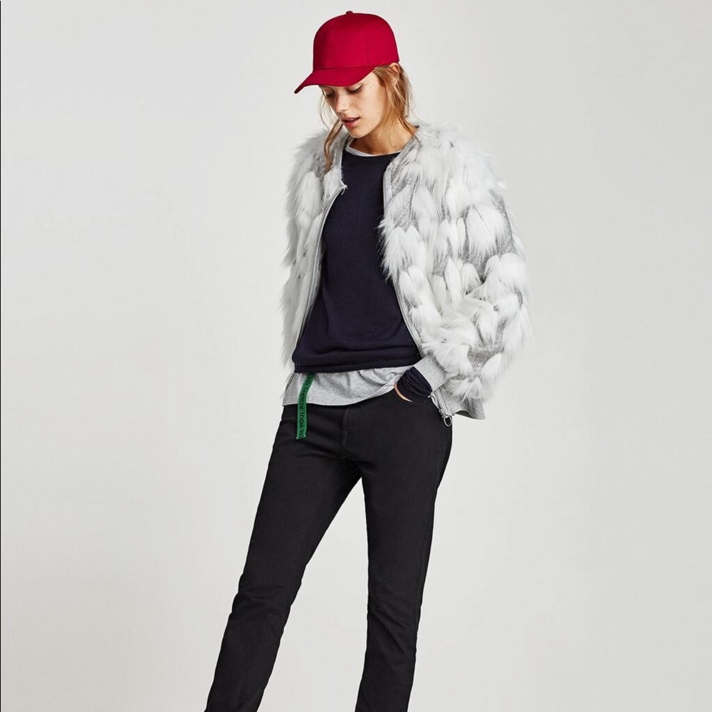 Zara textured jacquard jacket